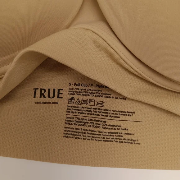 True and Co Bralette Size Full Cup - Picture 3 of 3